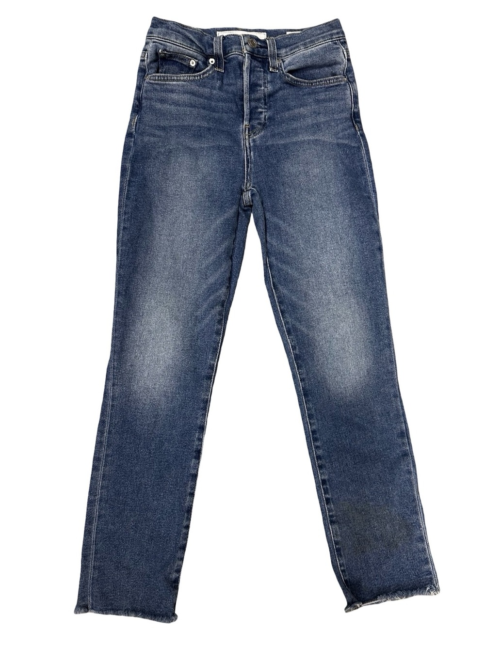 Frank & Eileen CORK Everyday Blue Everyday Denim Size 24 Button Fly Coastal Chic